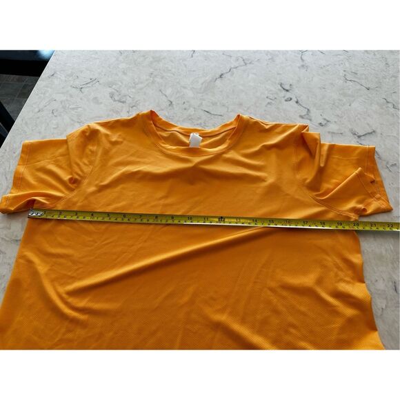 Lululemon Metal Vent Tech Short Sleeve Shirt Tangerine Women’s Sz 10 - Picture 4 of 6